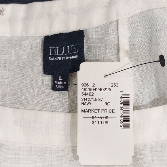 NEW! Blue By Saks Fifth Avenue Ombre Linen Skirt - Size L - $120 - Picture 5 of 8